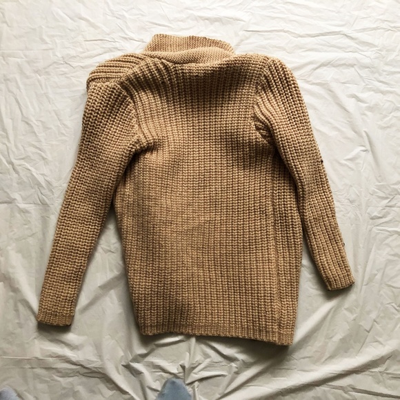 Women Long Sleeve Open Front Hand Knit Cardigan - Picture 2 of 4